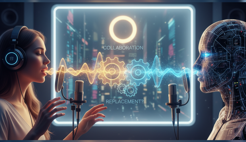 la fusión entre voz humana y voz sintética ¿colaboración o reemplazo