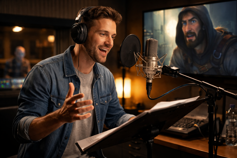 Del micrófono al personaje: técnicas profesionales de doblaje que nadie te explica
