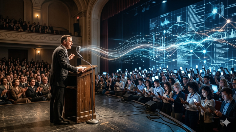 Del micrófono al algoritmo: cómo cambió el poder de la palabra